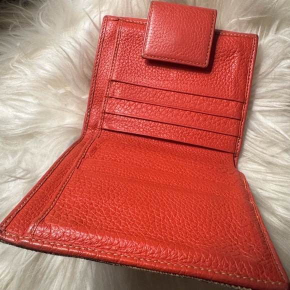 Bvlgari Red and Brown Wallet - Picture 3 of 5